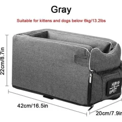 Tragbarer Haustierträger - Reisetasche mit gemütlichem Bett