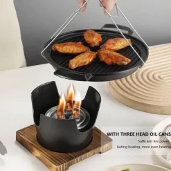 Tragbarer japanischer BBQ-Grill mit Antihaftbeschichtung – Mini-Grillpfanne
