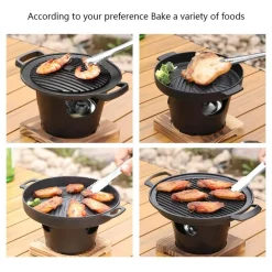 Tragbarer japanischer BBQ-Grill mit Antihaftbeschichtung – Mini-Grillpfanne