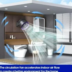 Tragbarer kabelloser Ventilator – Leiser Luftkühler/Zirkulator