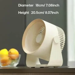 Tragbarer kabelloser Ventilator – Leiser Luftkühler/Zirkulator
