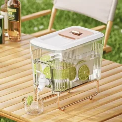 Tragbarer Kaltgetränkespender mit eingebautem Zapfhahn – Familiengröße