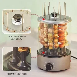 Tragbarer Kebab-Grill – Elektrischer Grill für drinnen und draußen