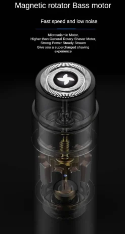 Tragbarer Mini-Elektrorasierer mit USB-Ladefunktion