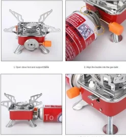 Tragbarer Mini-Gaskocher – Leichter Campingkocher