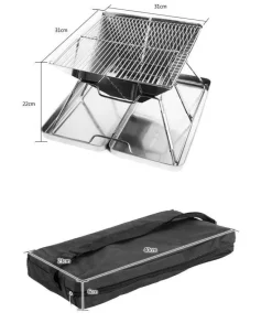 Tragbarer Minigrill – Faltbarer Reisegrill