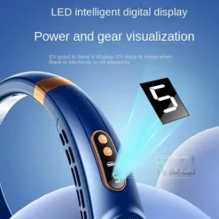 Tragbarer Nackenventilator – Tragbarer Kühlventilator mit Digitalanzeige