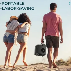 Tragbarer Nugget-Eisbereiter – 26–34 Pfund/Tag, weiches Kaueis