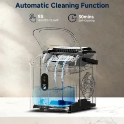 Tragbarer Nugget-Eisbereiter – 26–34 Pfund/Tag, weiches Kaueis