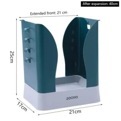 Tragbarer pastellfarbener Müllsackhalter – einfacher Organizer für Zuhause und Büro