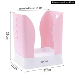 Tragbarer pastellfarbener Müllsackhalter – einfacher Organizer für Zuhause und Büro