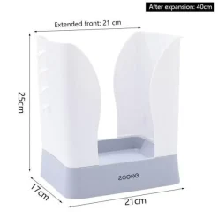 Tragbarer pastellfarbener Müllsackhalter – einfacher Organizer für Zuhause und Büro