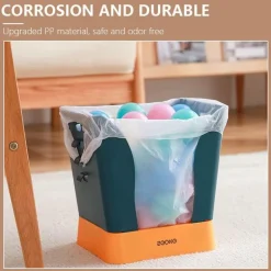 Tragbarer pastellfarbener Müllsackhalter – einfacher Organizer für Zuhause und Büro