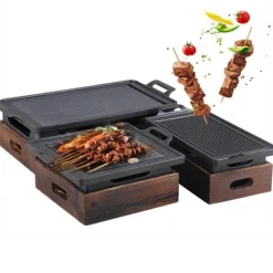 Tragbarer rauchfreier BBQ-Grill – Antihaft-Grill im japanischen Stil