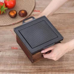 Tragbarer rauchfreier BBQ-Grill – Antihaft-Grill im japanischen Stil