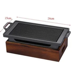 Tragbarer rauchfreier BBQ-Grill – Antihaft-Grill im japanischen Stil