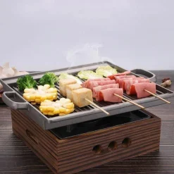 Tragbarer rauchfreier BBQ-Grill – Antihaft-Grill im japanischen Stil