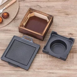 Tragbarer rauchfreier BBQ-Grill – Antihaft-Grill im japanischen Stil