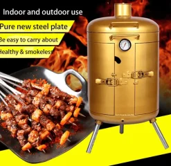 Tragbarer rauchfreier Campinggrill – Kochlösung für draußen