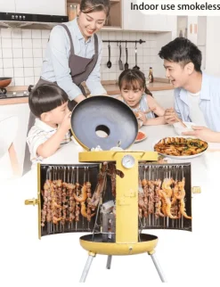 Tragbarer rauchfreier Campinggrill – Kochlösung für draußen