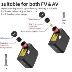 Tragbarer Reifenfüller – Kompakte wiederaufladbare Luftpumpe