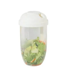 Tragbarer Salatbecher – Mini-Salatbehälter mit Gabel