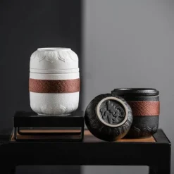 Tragbarer Teebecher aus Keramik – Chinesischer Kung-Fu-Reisebecher