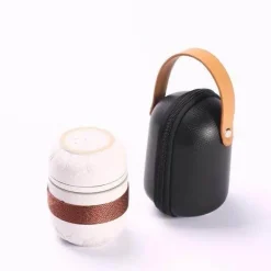 Tragbarer Teebecher aus Keramik – Chinesischer Kung-Fu-Reisebecher