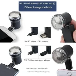 Tragbarer USB-Reiserasierer – Kompakter Elektrorasierer