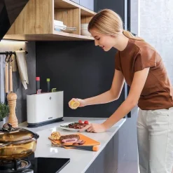 Tragbarer UV-Messersterilisator mit Schneidebretthalter