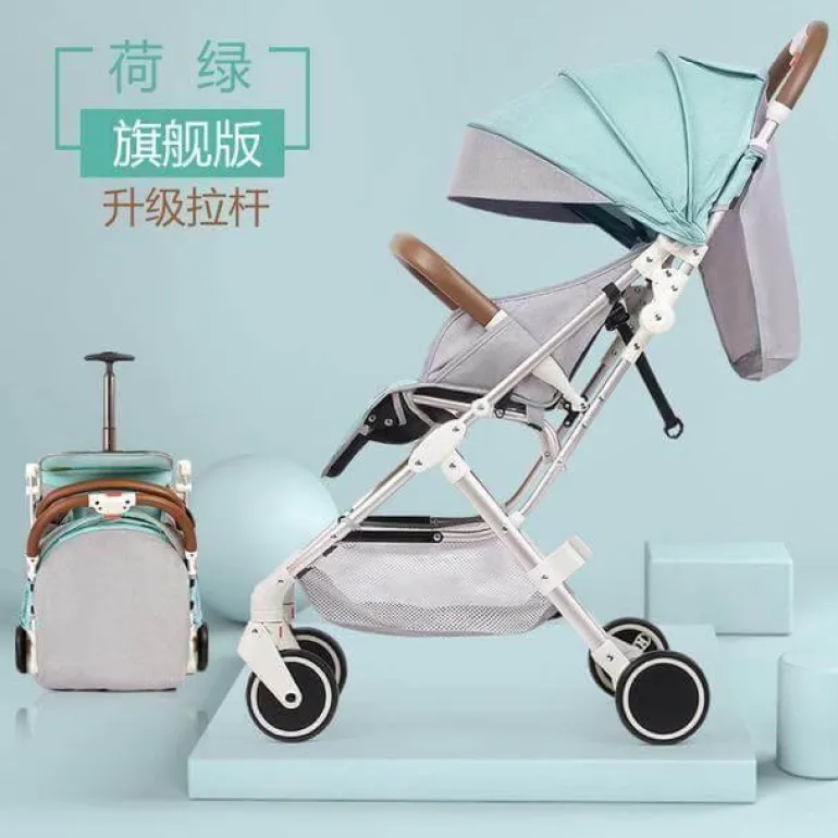 Tragbarer, zusammenklappbarer Kinderwagen – modernes, futuristisches Design