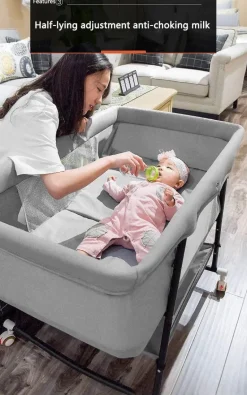 Tragbares, faltbares Babybett mit Moskitonetz – Reisebett für Kleinkinder