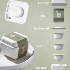 Tragbares japanisches minimalistisches Teeservice – Reise-Teezubehör