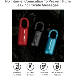 Tragbares Mini-Diebstahlschutzschloss – Smart-Touch-Sicherheitsgerät