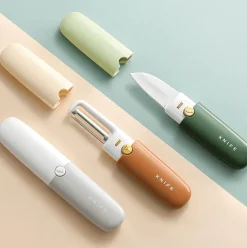 Tragbares Mini-Schälmesser 3-in-1 – vielseitiges Küchenwerkzeug