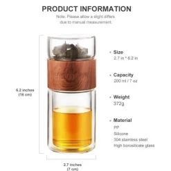 Tragbares Tee-Ei – praktisches Aufbrühgerät aus Glas für Teeliebhaber