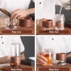 Tragbares Tee-Ei – praktisches Aufbrühgerät aus Glas für Teeliebhaber