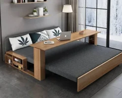 Transformable Sofa Bed - Modern Foldable Wooden Design