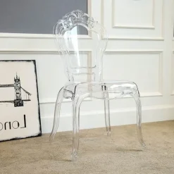 Transparent Nordic Dining Chair - Modern Durable Design