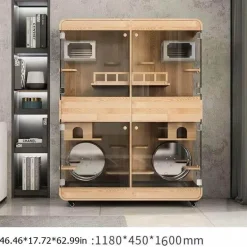 Transparent Wood Pet House - Dreamscape Panoramic Design