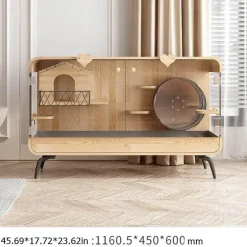 Transparent Wood Pet House - Dreamscape Panoramic Design