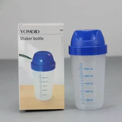 Transparente 300-ml-Protein-Shaker-Flasche zum mühelosen Mischen von Wasser und Nahrungsergänzungsmitteln