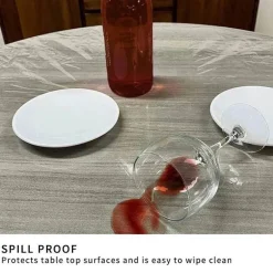 Transparente, wasserdichte Tischdecke aus PVC – langlebige Schutzhülle