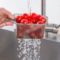 Transparenter doppellagiger Aufbewahrungskorb - durchsichtiger stapelbarer Organizer