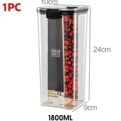 Transparenter Getreidevorratsbehälter – luftdichter Lebensmittel-Organizer