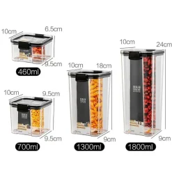 Transparenter Getreidevorratsbehälter – luftdichter Lebensmittel-Organizer