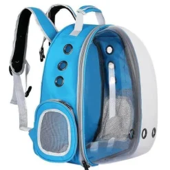 Transparenter Haustier-Tragerucksack – Atmungsaktive Reisetasche für Katzen und Hunde