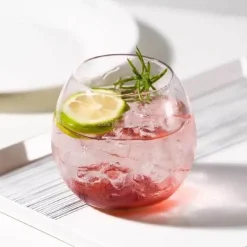 Transparenter Kaffeebecher aus Glas – 400 ml für die Verwendung in der Hausbar