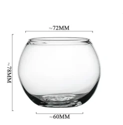 Transparenter Kaffeebecher aus Glas – 400 ml für die Verwendung in der Hausbar