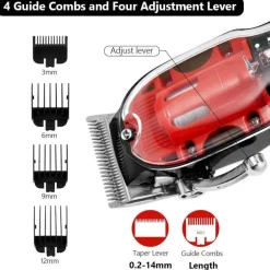 Transparenter LCD-Haarschneider – Professionelles Pflegewerkzeug